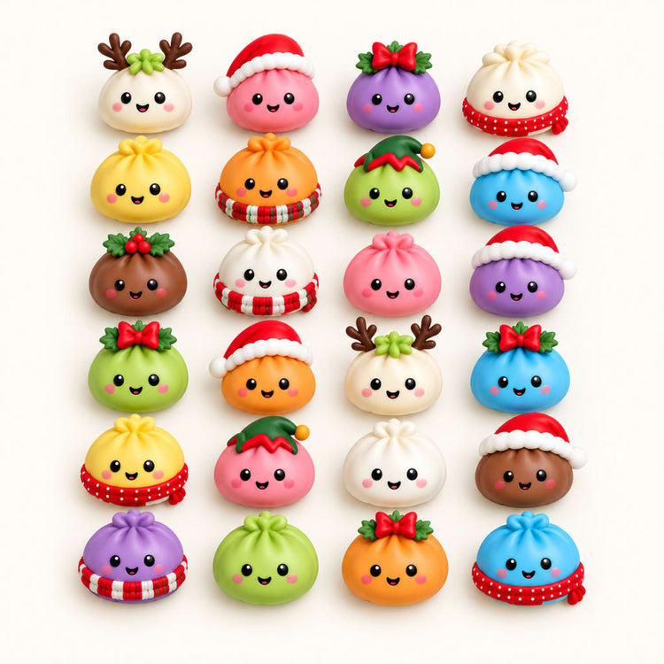 <p><strong>24 squishy surprises in every calendar.</strong></p>