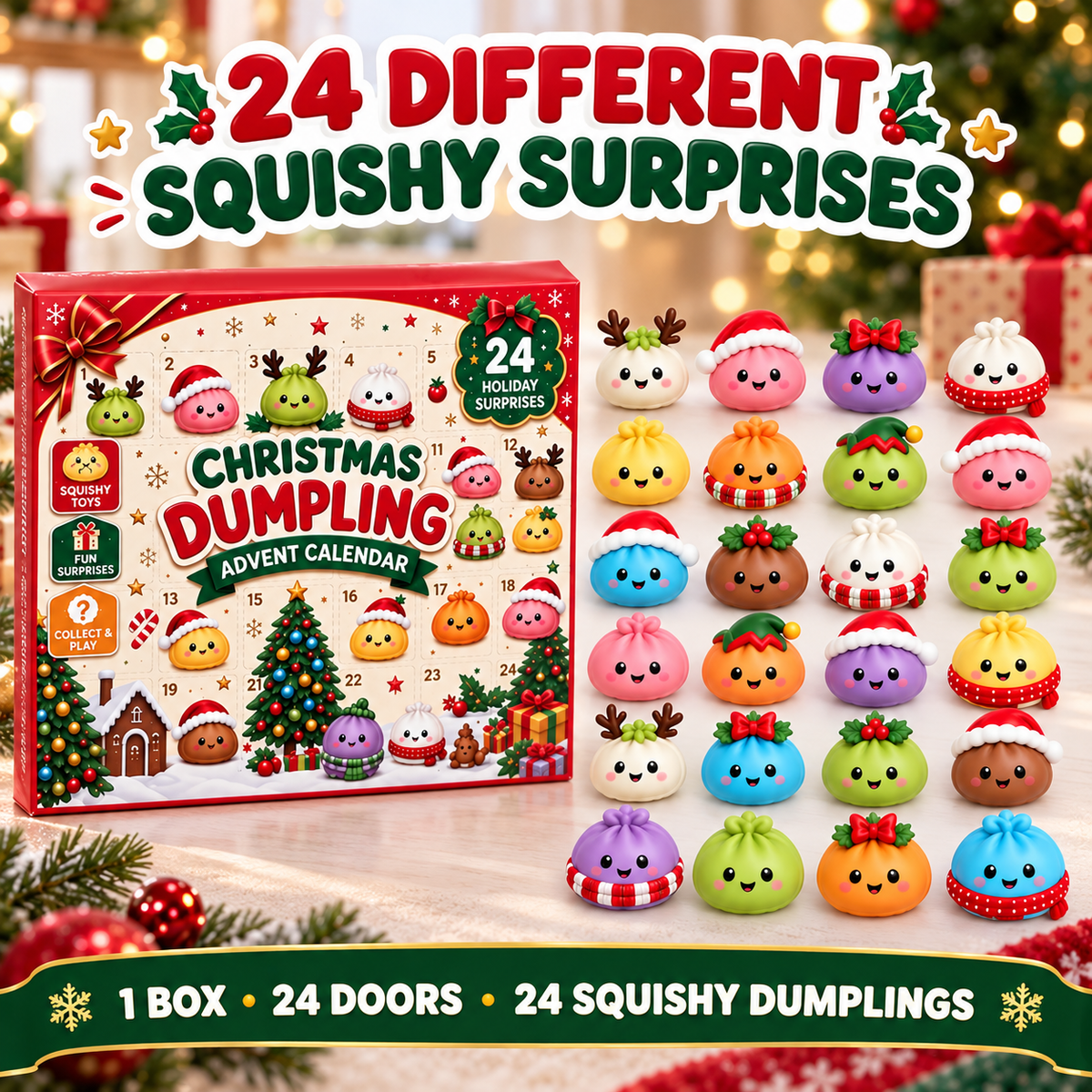 Dumpling Squishy Advent Calendar